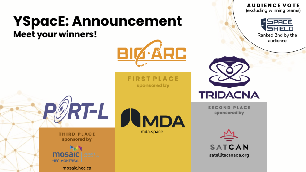 image of YSpacE winner announcement