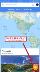 instructions for selecting camera in Mars in Your Own Backyard
