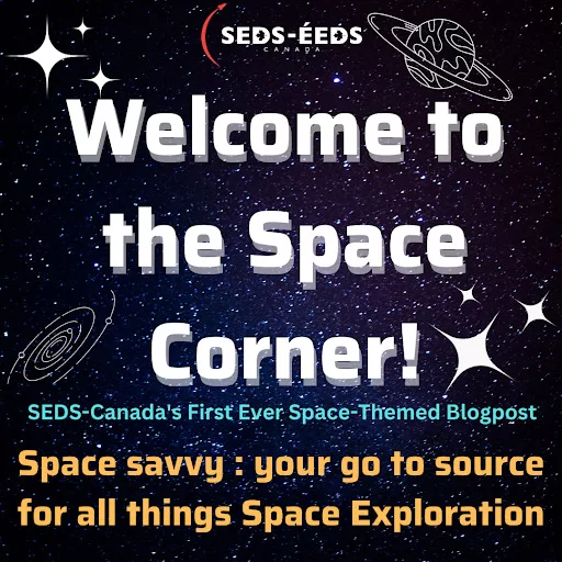 Poster that says Welcome to the Space Corner